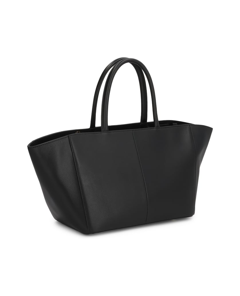 Kazar-Schwarze-Handtasche-mit-Zierschließe-schwarz