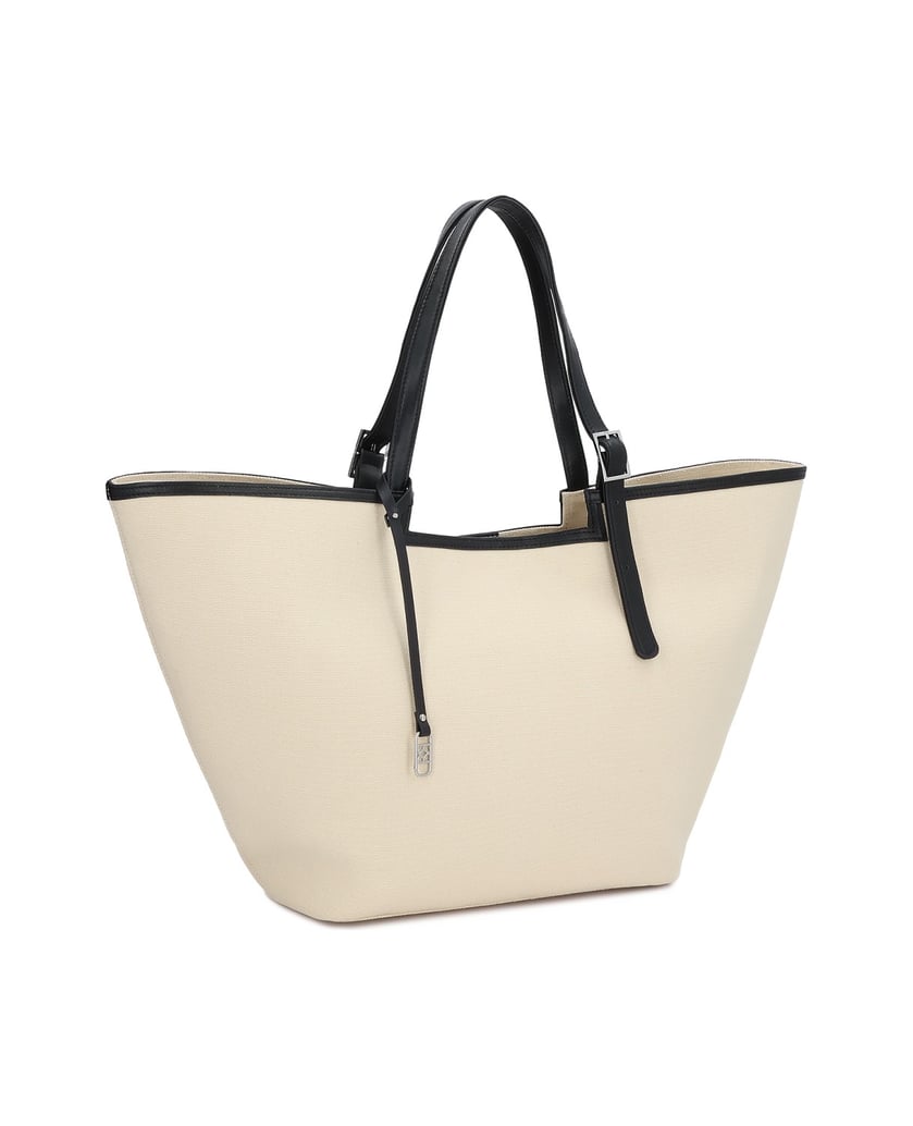 Kazar-Große-Shopper-Tasche-mit-zusätzlichem-Portemonnaie-beige