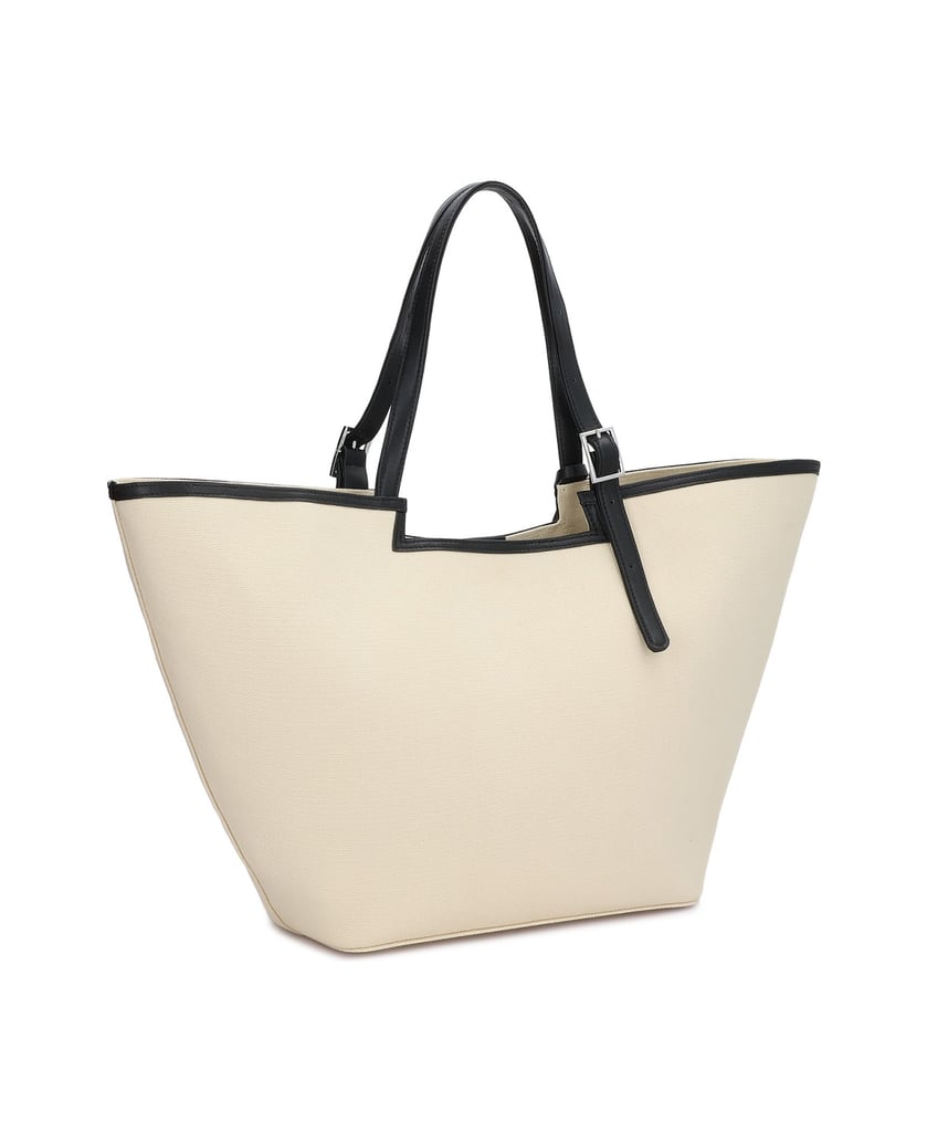 Kazar-Große-Shopper-Tasche-mit-zusätzlichem-Portemonnaie-beige