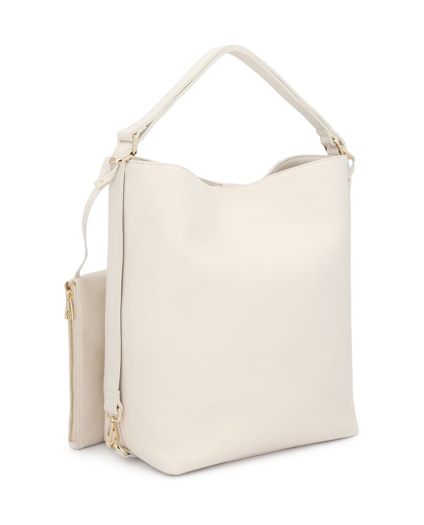 Kazar-Große-Lederhandtasche-mit-Etui-weiss