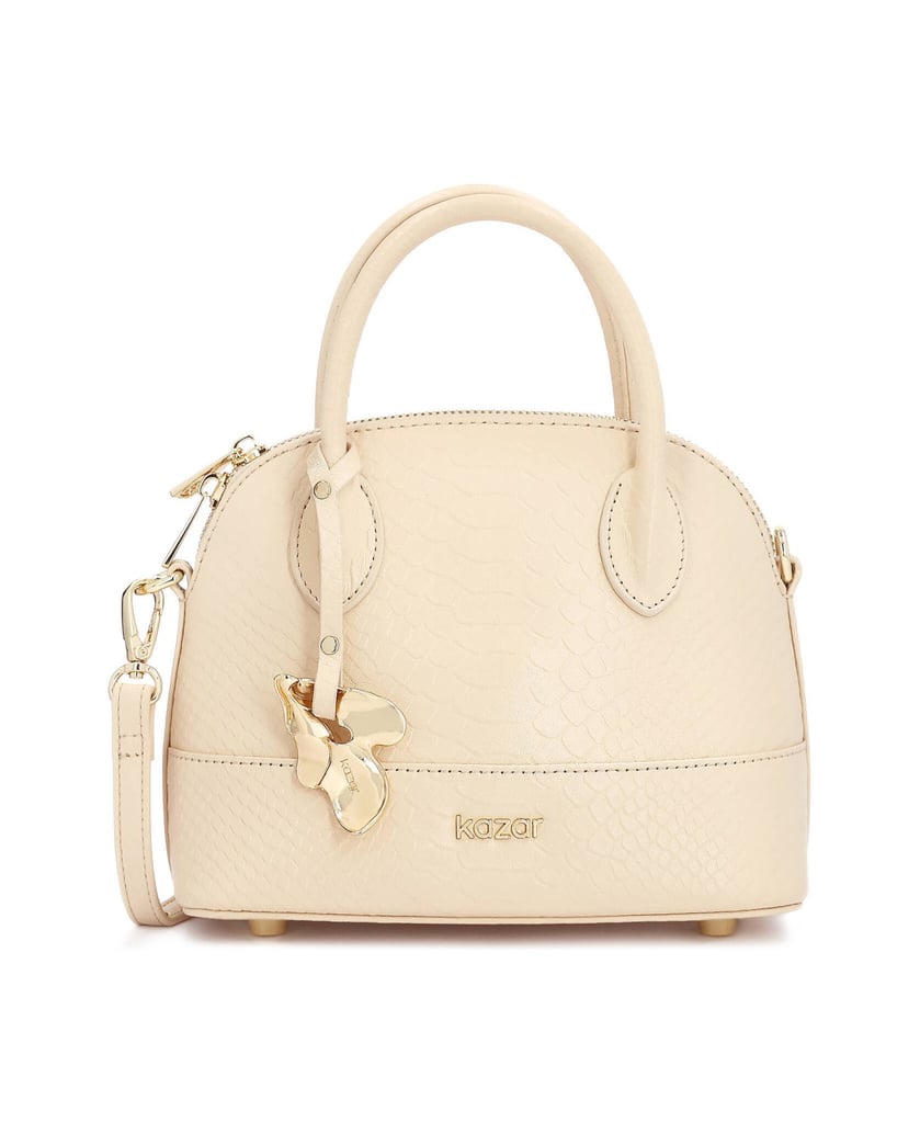 Kazar-Lederhandtasche-vom-Typ-Truhe-beige