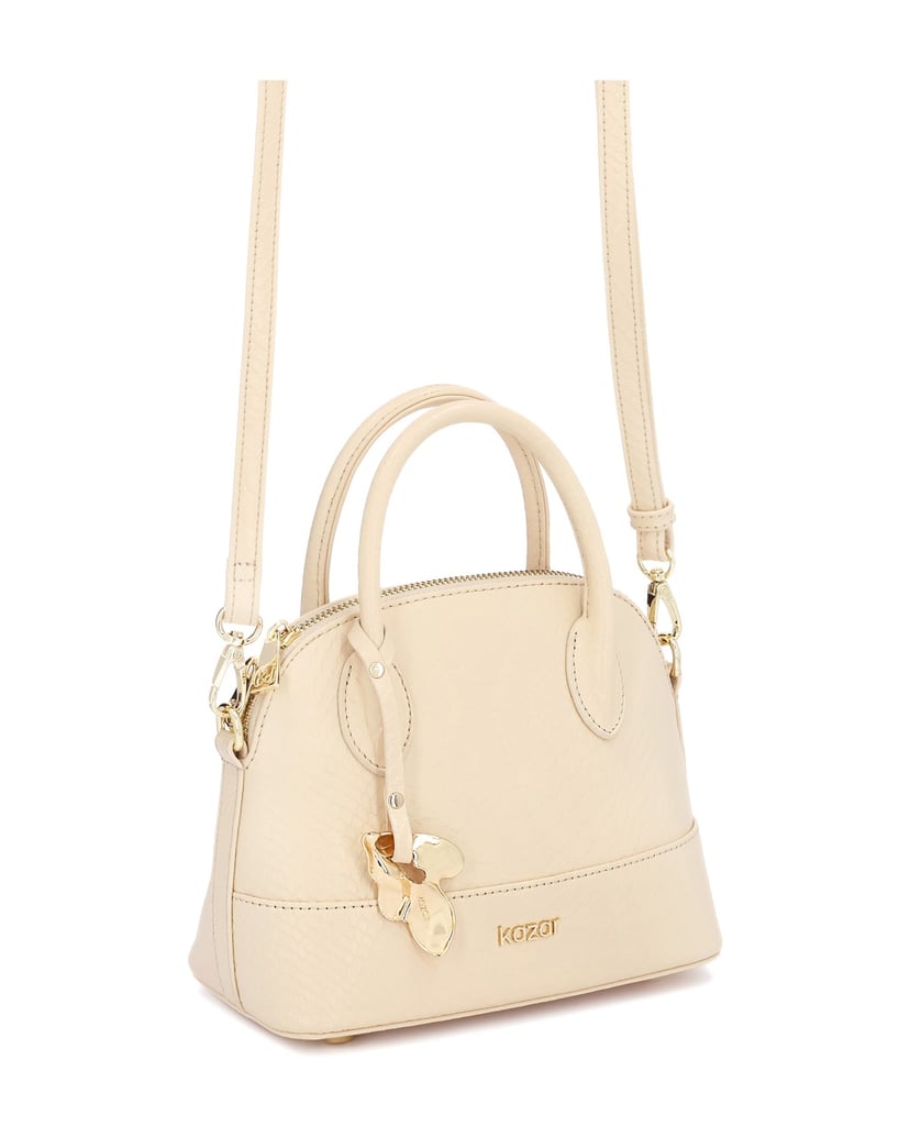 Kazar-Lederhandtasche-vom-Typ-Truhe-beige