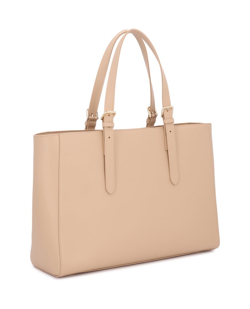 Kazar-Beigefarbene-Leder-Tragetasche-beige