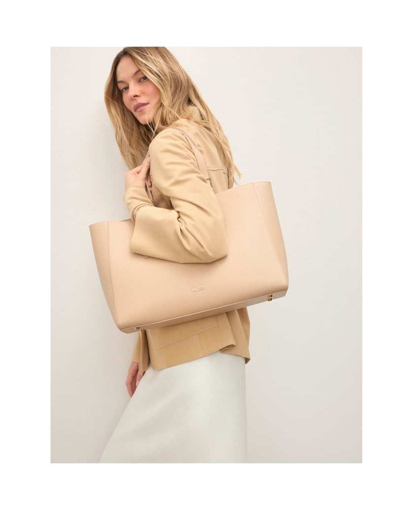 Kazar-Beigefarbene-Leder-Tragetasche-beige