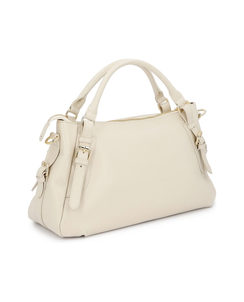 Kazar-Weiche-Lederhandtasche-in-weißer-Farbe-weiss