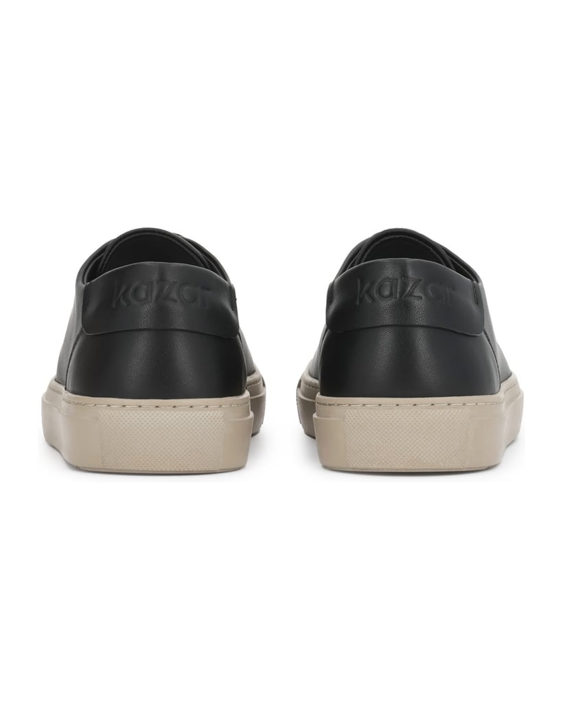 Kazar-Schwarze-Sneakers-mit-kontrastierender-Sohle-schwarz