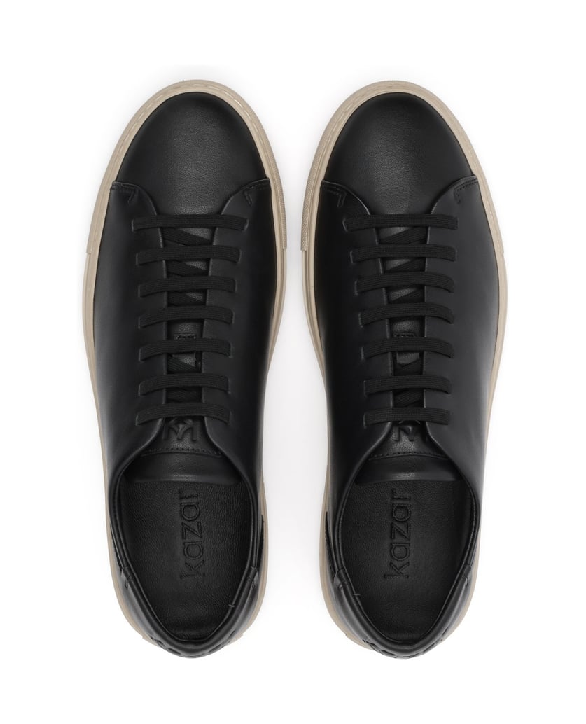 Kazar-Schwarze-Sneakers-mit-kontrastierender-Sohle-schwarz