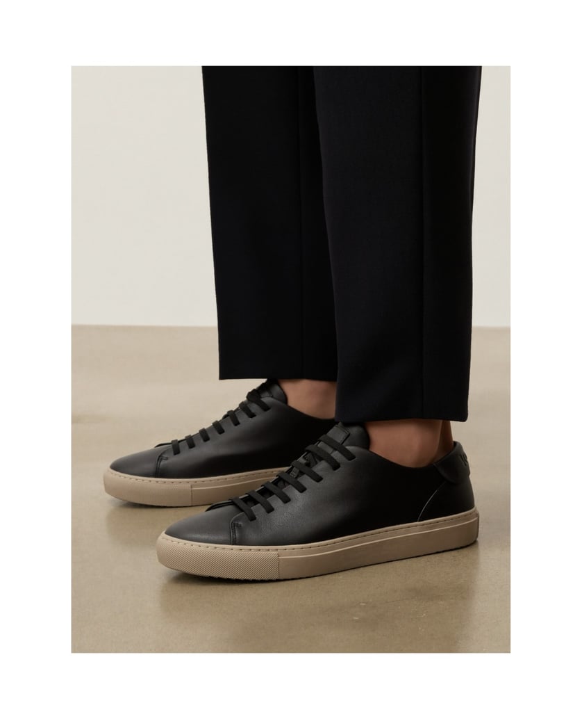 Kazar-Schwarze-Sneakers-mit-kontrastierender-Sohle-schwarz