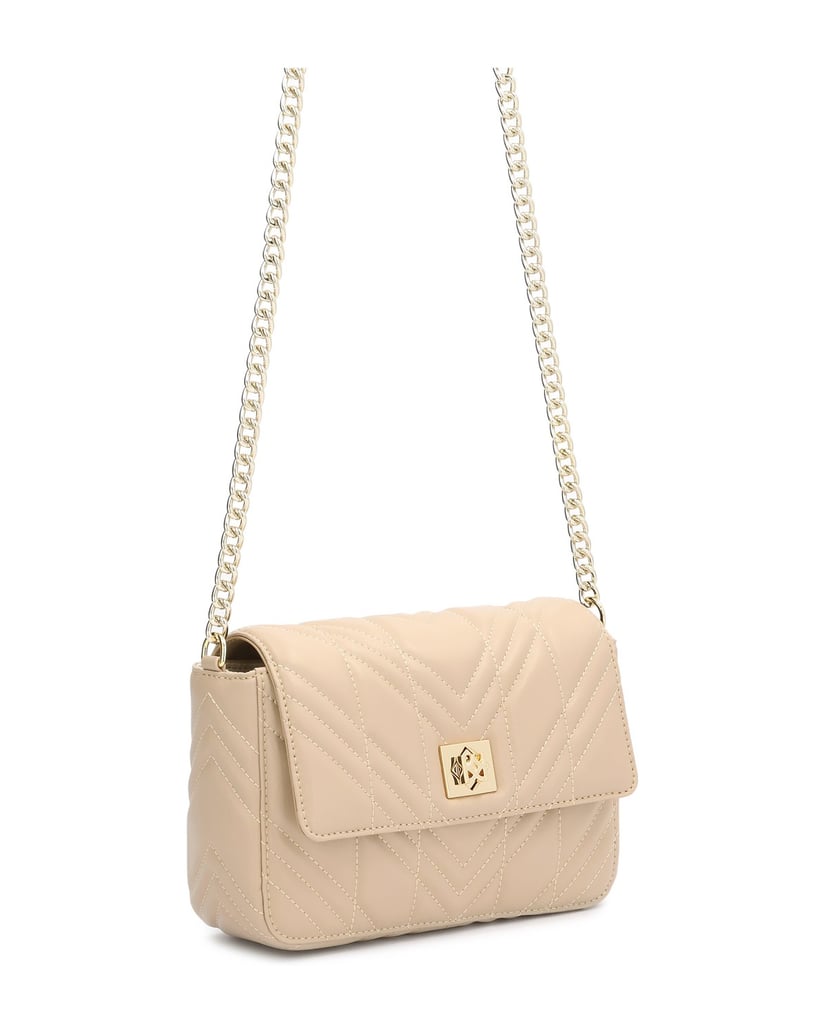 Kazar-Kleine-beige-Handtasche-mit-Steppung-beige