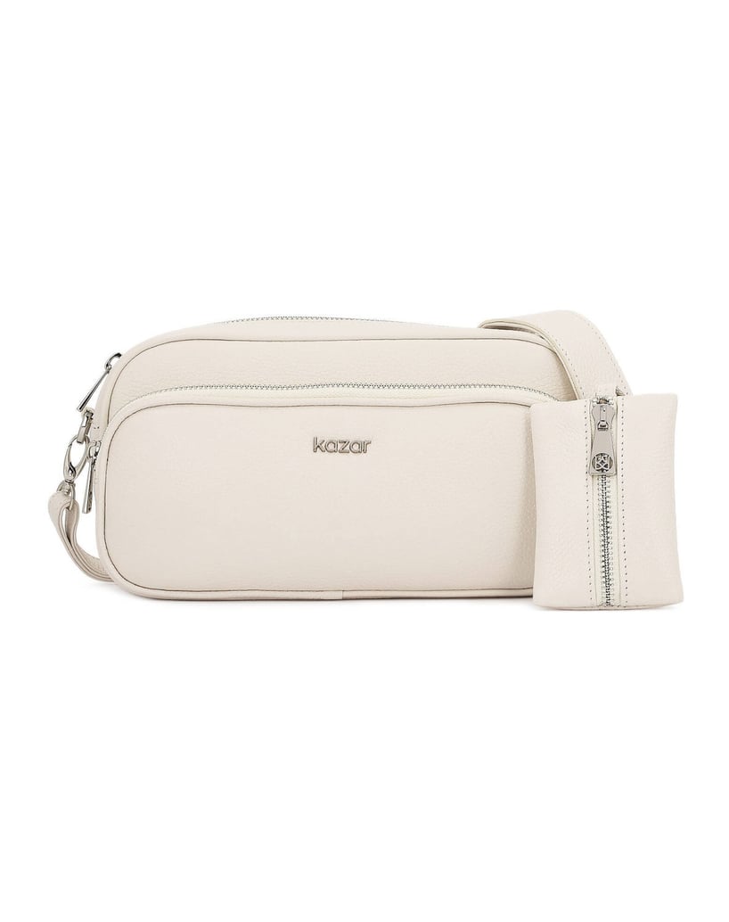 Kazar-Weiße-Lederhandtasche-mit-Etui-weiss