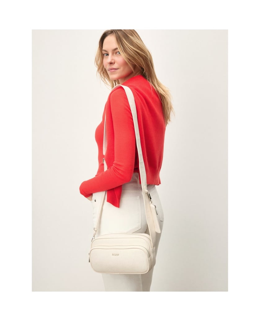 Kazar-Weiße-Lederhandtasche-mit-Etui-weiss