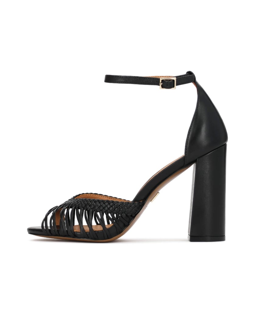 Kazar-Schwarze-Sandalen-mit-geflochtenem-Schaft-schwarz