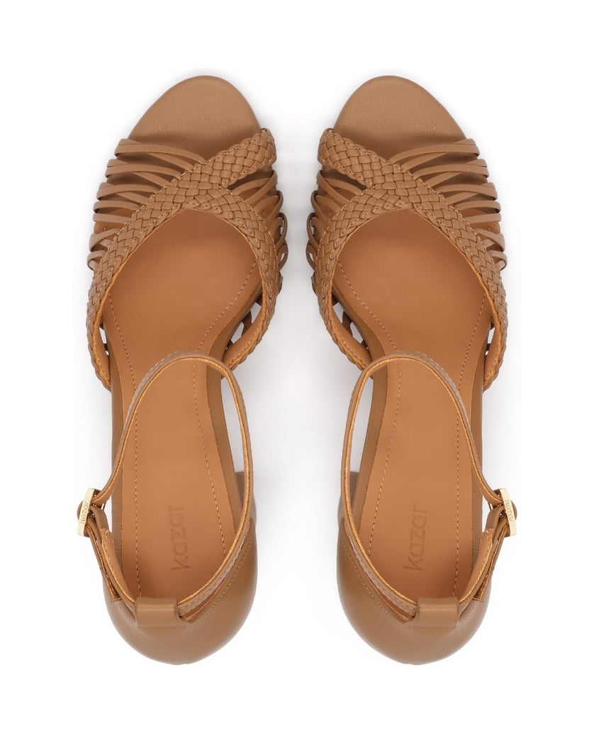 Kazar-Hellbraune-Sandalen-mit-breitem-Absatz-camel