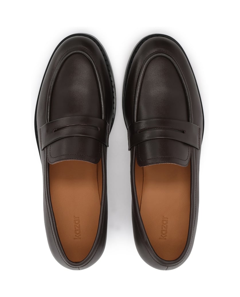 Kazar-Braune-Halbschuhe-aus-Leder-zum-Hineinschlüpfen-braun