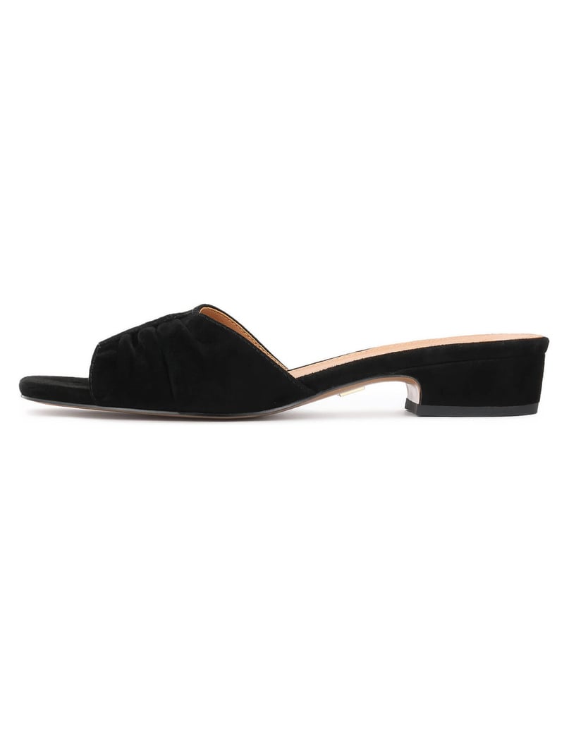 Kazar-Schwarze-Wildleder-Flip-Flops-mit-Crinkle-Obermaterial-schwarz
