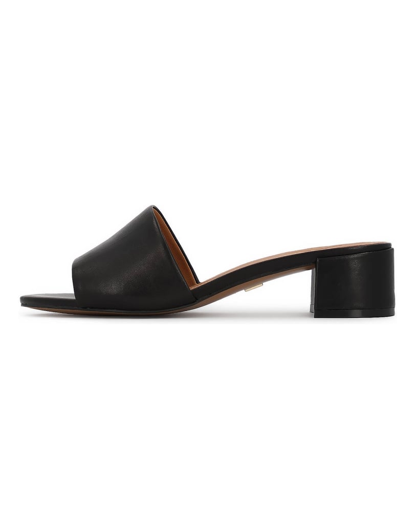 Kazar-Schwarze-Leder-Flip-Flops-mit-breitem-Absatz-schwarz