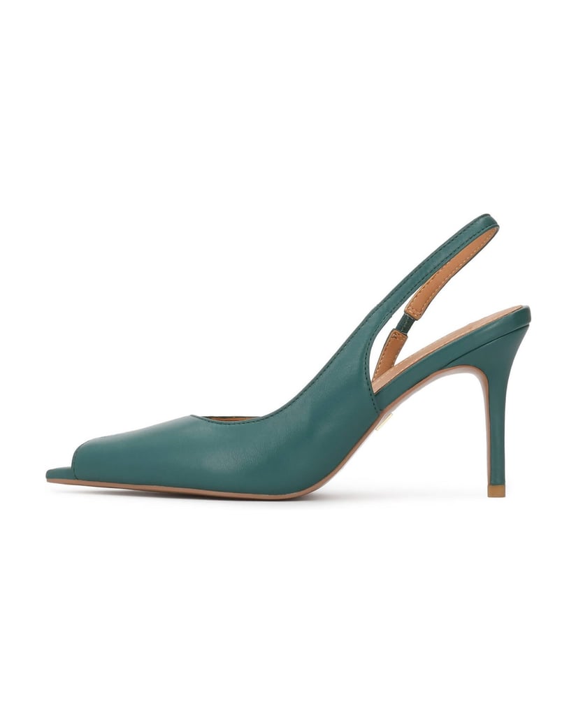 Kazar-Slingback-Pumps-mit-verlängerten-offenen-Nasen-grün