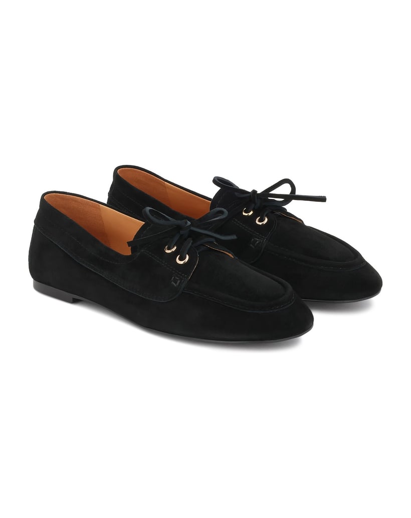 Kazar-Halbschuhe-aus-schwarzem-Wildleder-zum-Schnüren-schwarz