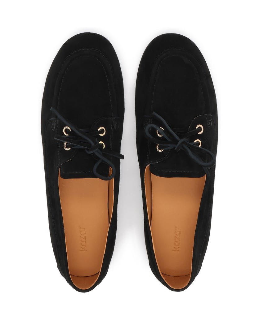 Kazar-Halbschuhe-aus-schwarzem-Wildleder-zum-Schnüren-schwarz