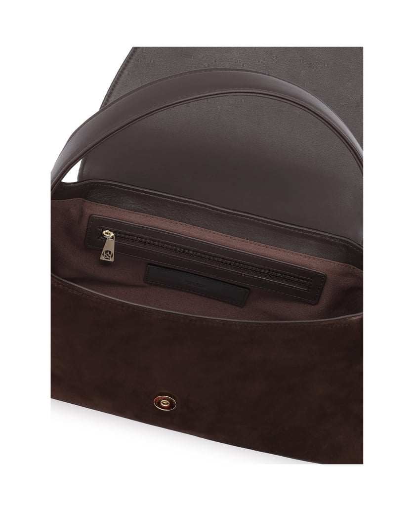 Kazar-Dunkelbraune-Wildlederhandtasche-dunkelbraun