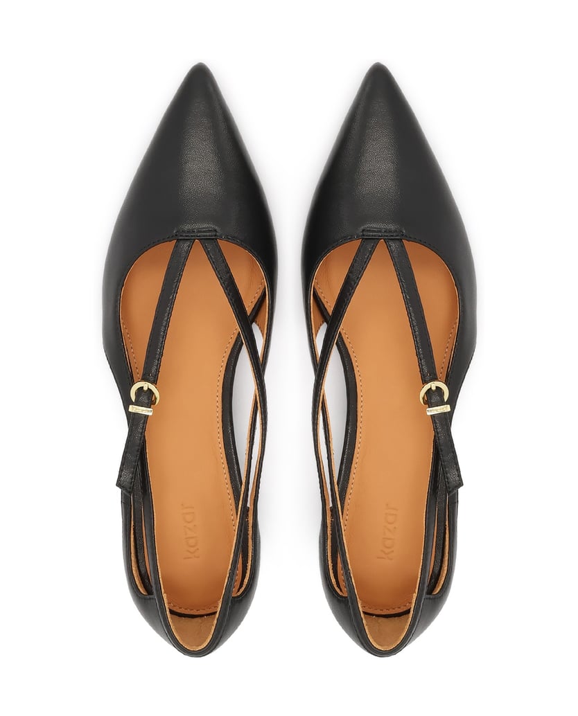 Kazar-Schwarze-Lederpumps-mit-Riemchen-schwarz