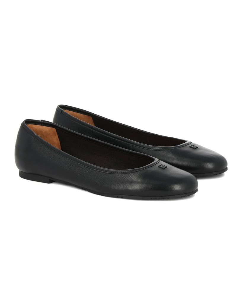 Kazar-Klassische-schwarze-Lederballerinas-schwarz