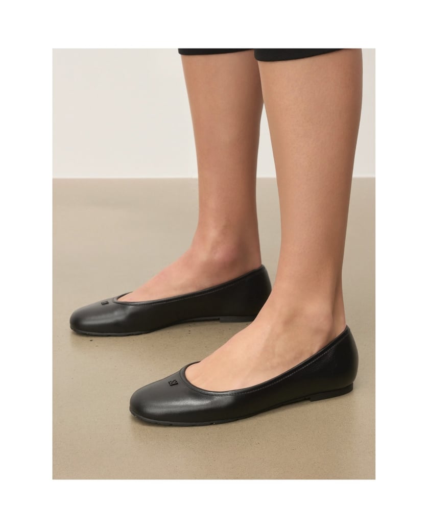 Kazar-Klassische-schwarze-Lederballerinas-schwarz