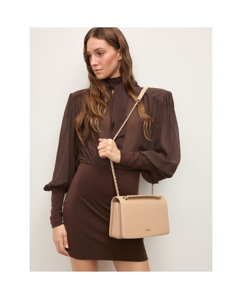 Kazar-Beigefarbene-Kettenhandtasche-beige
