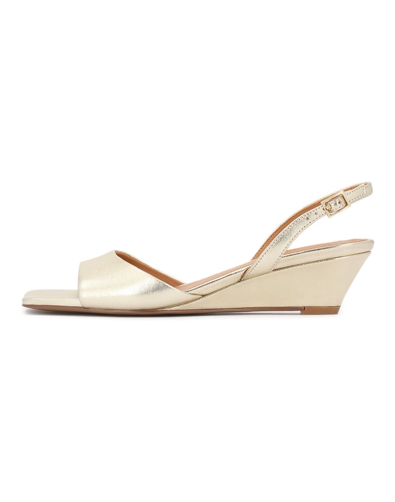 Kazar-Goldene-Sandalen-mit-niedrigem-Absatz-aus-Naturleder-gold