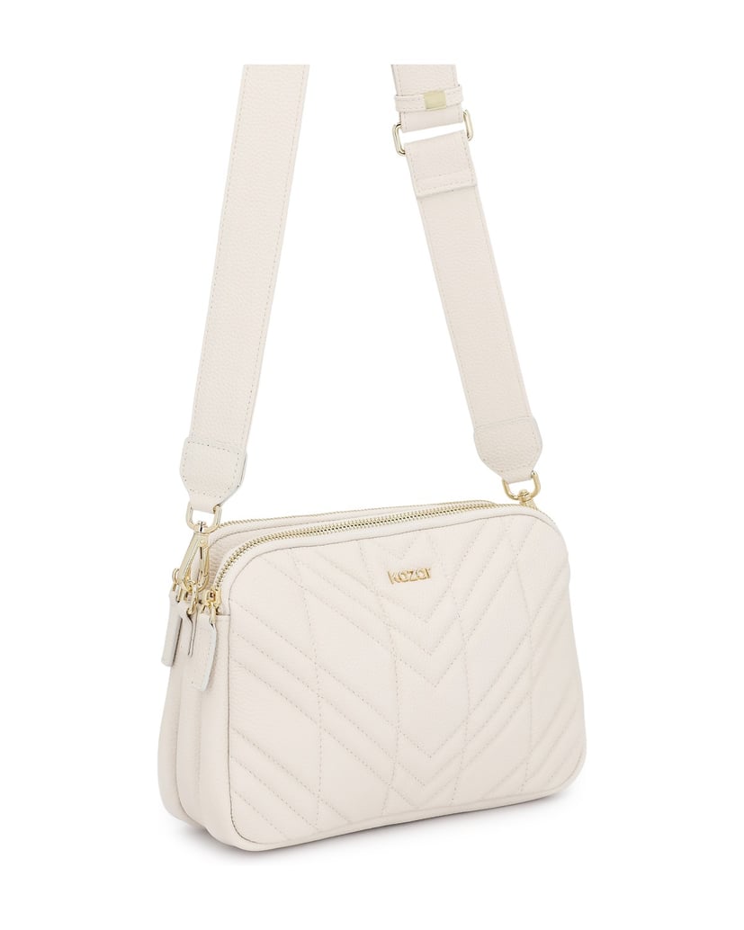 Kazar-Urban-Leder-Crossbody-Taschen-weiss
