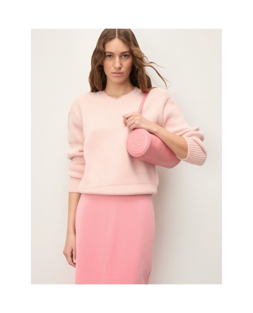 Kazar-Zylindrische-rosa-Gürtelhandtasche-pink