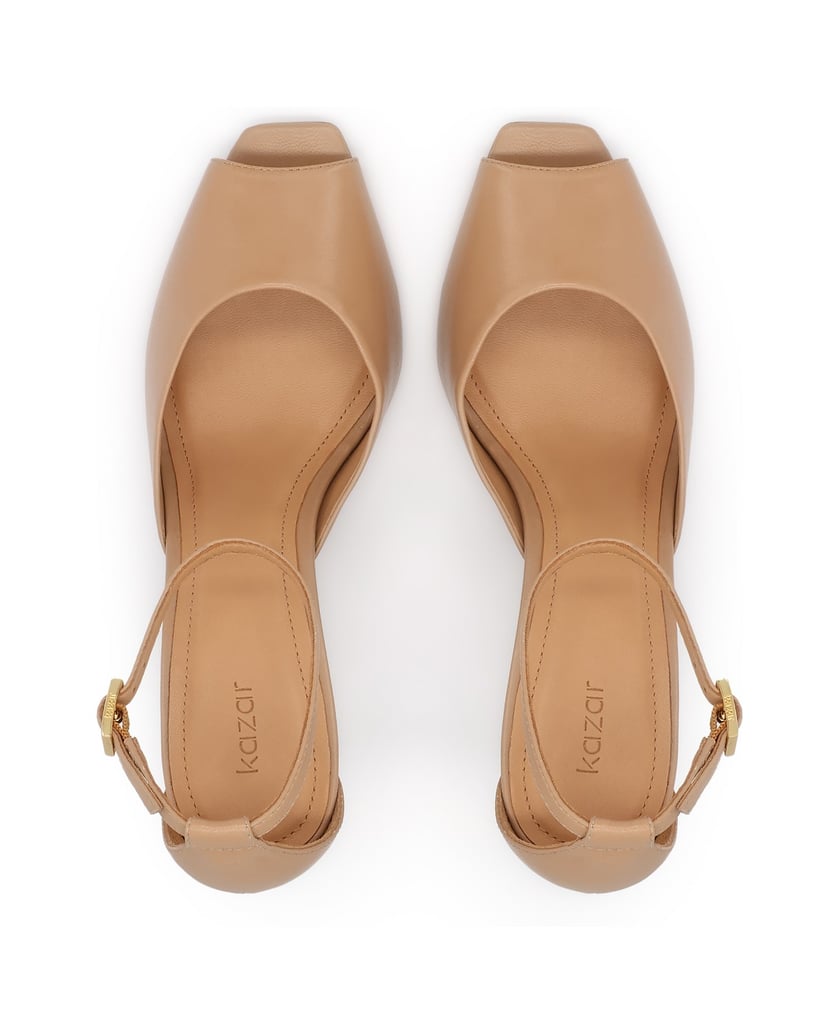 Kazar-Beigefarbene-Sandalen-mit-quadratischer-Spitze-beige