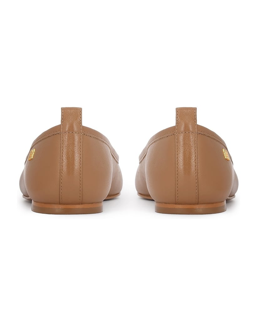 Kazar-Hellbraune-Lederballerinas-camel