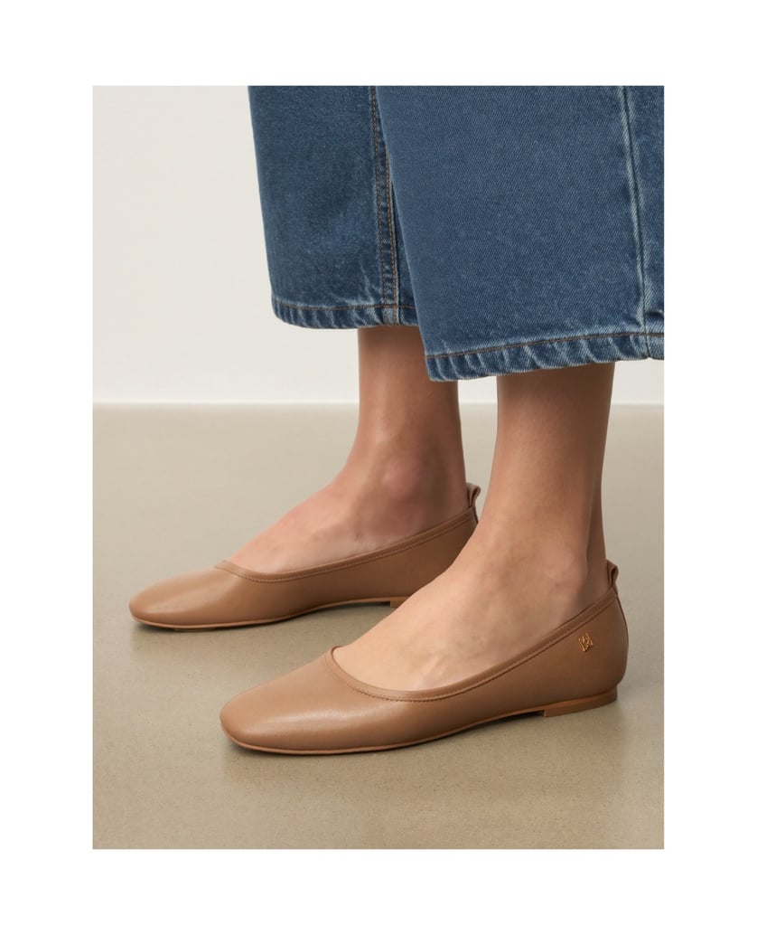 Kazar-Hellbraune-Lederballerinas-camel