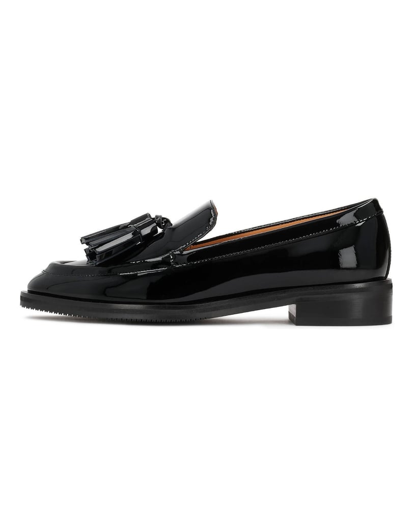 Kazar-Lackierte-Halbschuhe-mit-einer-Clutch-schwarz