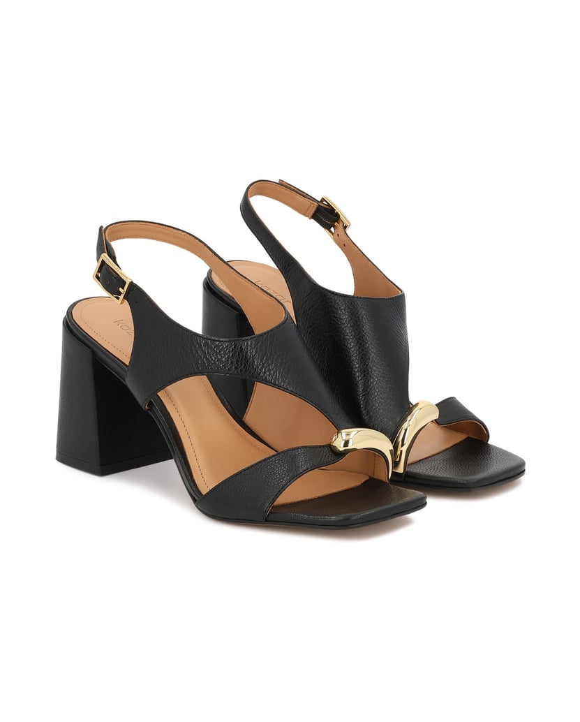 Kazar-Schwarze-Ledersandalen-mit-Schmuckverzierung-schwarz