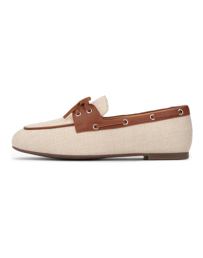 Kazar-Halbschuhe-im-Segler-Stil-aus-Gewebe-und-Leder-beige
