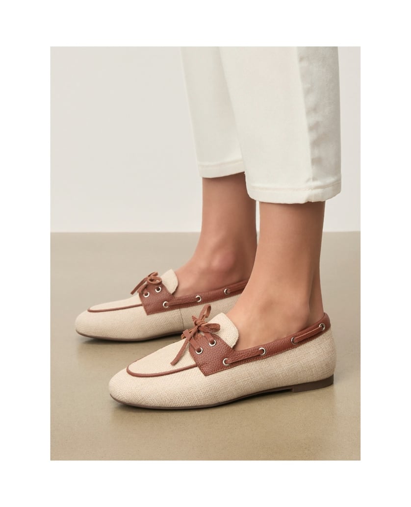 Kazar-Halbschuhe-im-Segler-Stil-aus-Gewebe-und-Leder-beige