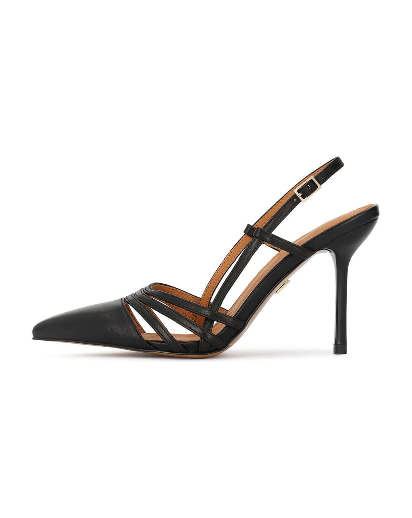 Kazar-Halboffene-Pumps-aus-Leder-schwarz