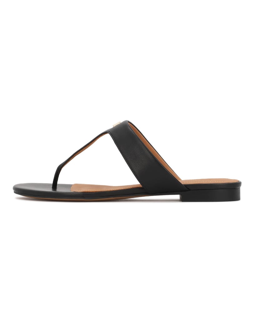Kazar-Mit-Monogramm-verzierte-Flip-Flops-schwarz
