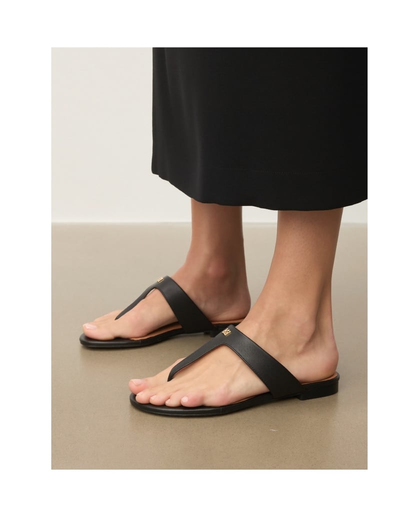 Kazar-Mit-Monogramm-verzierte-Flip-Flops-schwarz