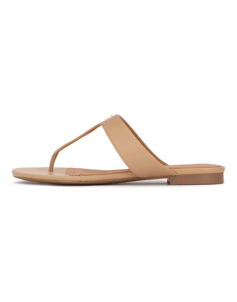 Kazar-Flip-Flops-aus-Leder-in-der-Farbe-beige-beige
