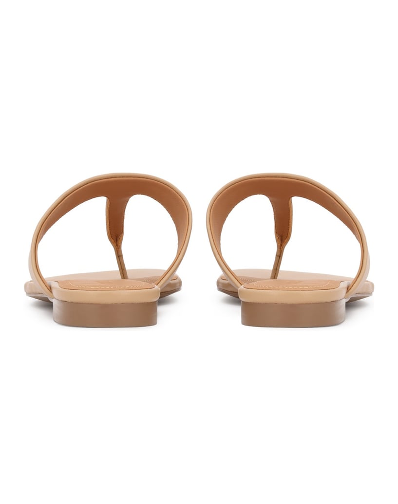 Kazar-Flip-Flops-aus-Leder-in-der-Farbe-beige-beige