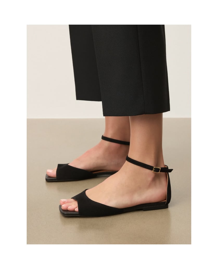 Kazar-Schwarze-Wildleder-Sandalen-mit-Riemen-um-den-Knöchel-schwarz