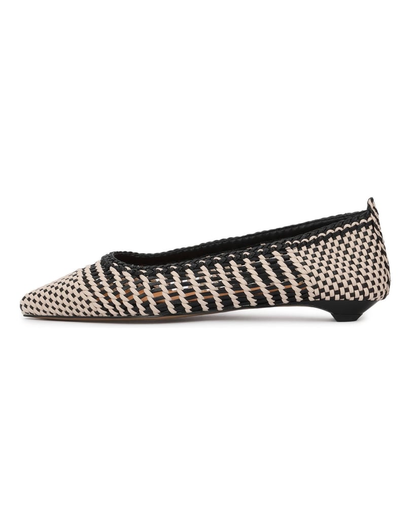 Kazar-Elegante-geflochtene-Lederpumps-in-Schwarz-und-Beige-beige