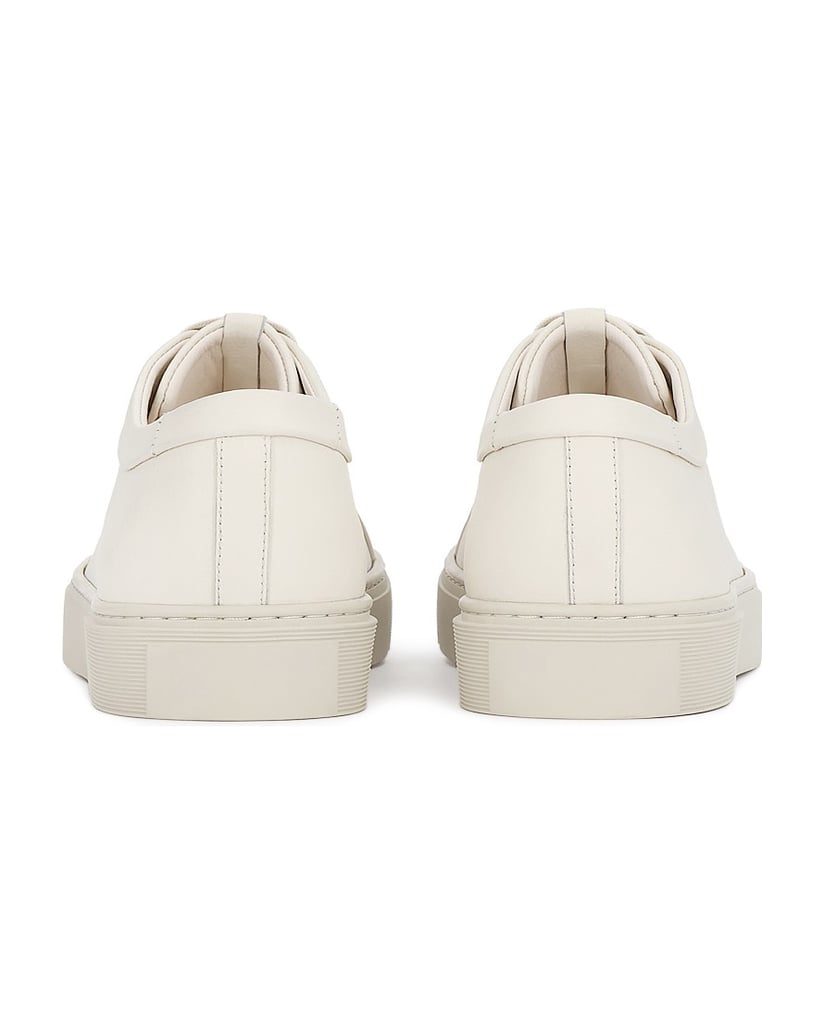 Kazar-Herren-Sneakers-aus-Naturleder-in-gebrochenem-Weiß-weiss