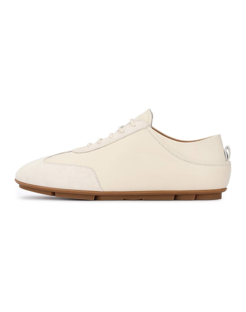 Kazar-Turnschuhe-aus-Glattleder-und-Wildleder-weiss