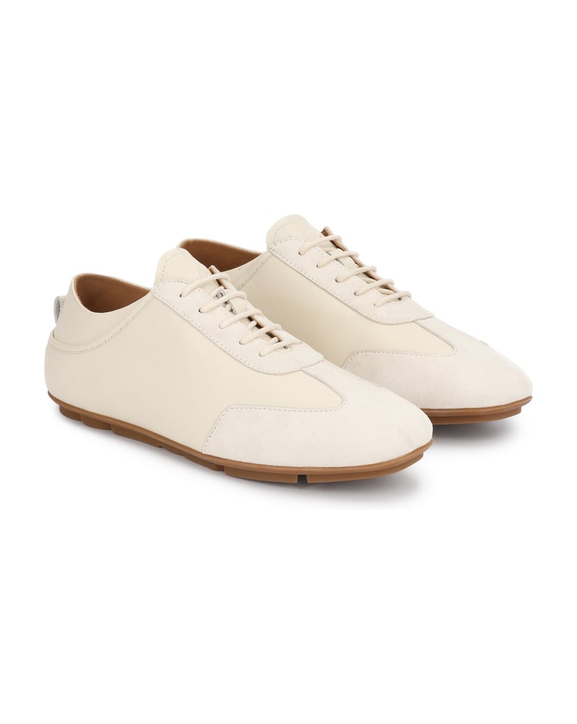 Kazar-Turnschuhe-aus-Glattleder-und-Wildleder-weiss