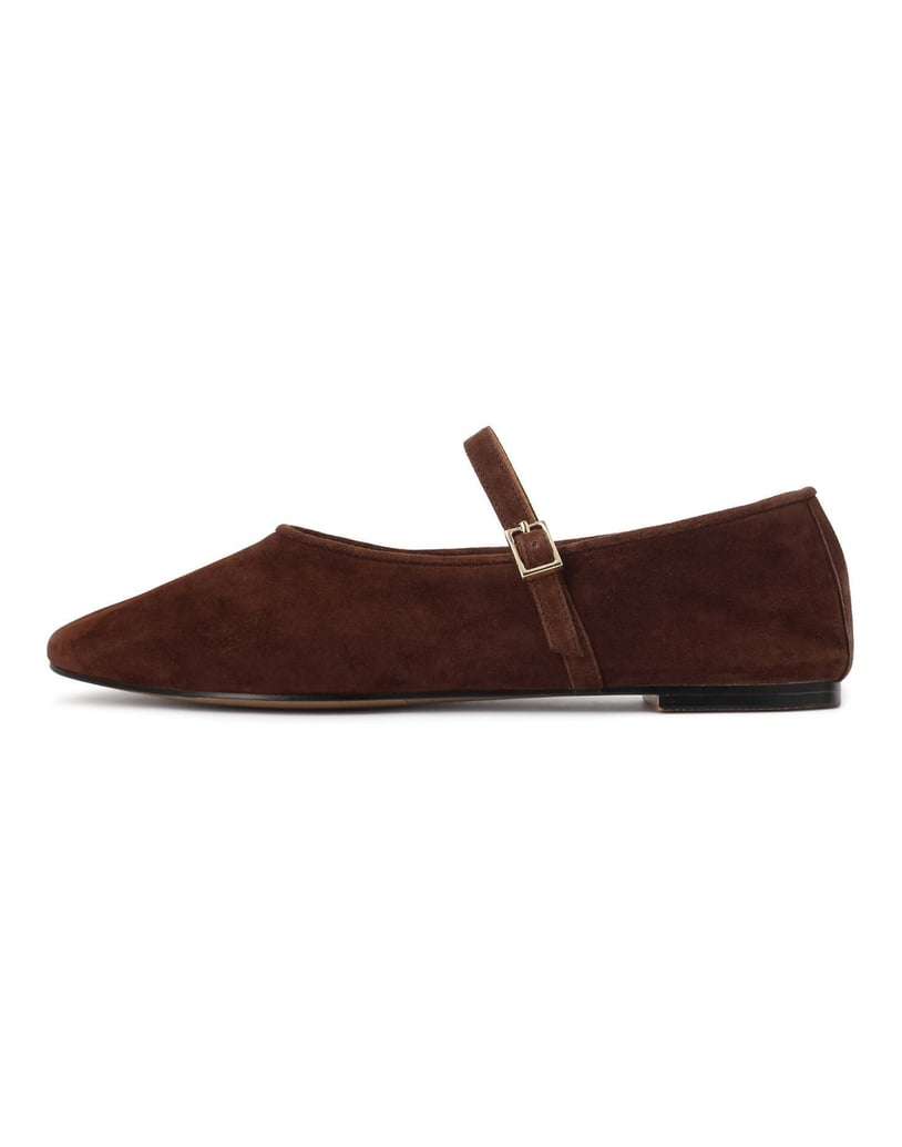Kazar-Braune-Wildlederballerinas-mit-Riemen-braun