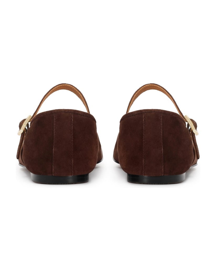 Kazar-Braune-Wildlederballerinas-mit-Riemen-braun